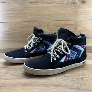 Inkkas Camping sneaker Mens 11 Womens 13 Black Suede Lace up